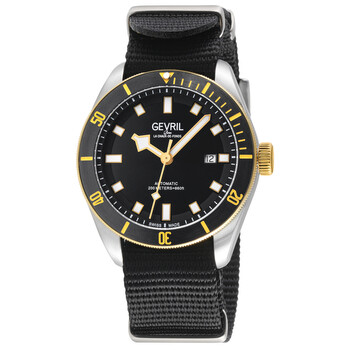 Đồng hồ Gevril Yorkville Automatic Mặt Đen 48608N Nam Chính hãng Sale giá Rẻ tại XaXi World