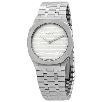 Đồng hồ Gucci 25H Quartz Mặt Bạc YA163501 Nữ Chính hãng Sale giá Rẻ tại XaXi World