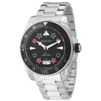 Đồng hồ Gucci Dive Quartz Mặt Đen YA136221 Nam Chính hãng Sale giá Rẻ tại XaXi World