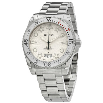 Đồng hồ Gucci Dive Quartz Mặt Bạc YA136336 Nam Chính hãng Sale giá Rẻ tại XaXi World