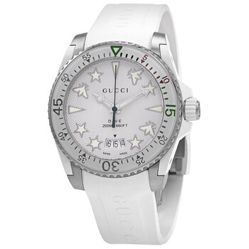 Đồng hồ Gucci Dive Quartz Mặt Trắng YA136337 Nam Chính hãng Sale giá Rẻ tại XaXi World