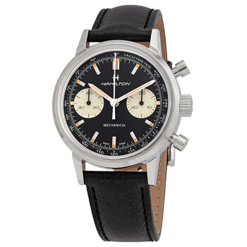 Đồng hồ Hamilton American Classic Intra-Matic Chronograph Mechanical Mặt Đen H38429730 Nam Chính hãng Sale giá Rẻ tại XaXi World
