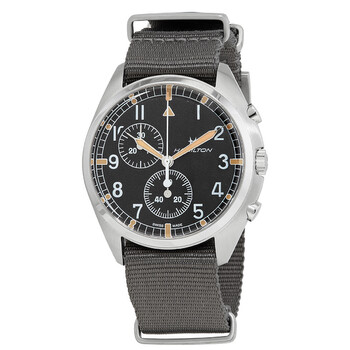 Đồng hồ Hamilton Khaki Aviation Pilot Pioneer Chronograph Quartz Mặt Đen H76522931 Nam Chính hãng Sale giá Rẻ tại XaXi World