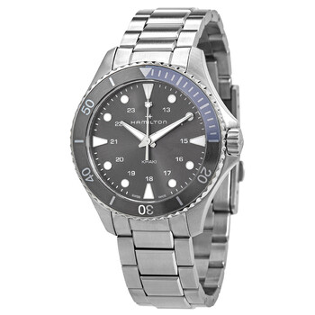 Đồng hồ Hamilton Khaki Navy Scuba Quartz Mặt Xám H82211181 Nam Chính hãng Sale giá Rẻ tại XaXi World
