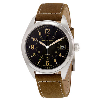 Đồng hồ Hamilton Khaki Mặt Đen Tan Suede H68551833 Nam Chính hãng Sale giá Rẻ tại XaXi World