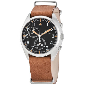 Đồng hồ Hamilton Khaki Pilot Pioneer Chronograph Quartz Mặt Đen H76522531 Nam Chính hãng Sale giá Rẻ tại XaXi World