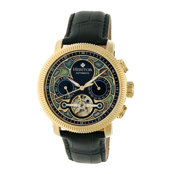 Đồng hồ Heritor Aura Custom Vitreous Enamel Semi-Skeleton Dial Gold-tone Steel Case HR3502 Nam Chính hãng Sale giá Rẻ tại XaXi World
