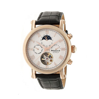 Đồng hồ Heritor Winston Automatic Mặt Trắng Leather HR5205 Nam Chính hãng Sale giá Rẻ tại XaXi World