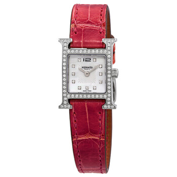 Đồng hồ Hermes Heure H Quartz Diamond Mặt Xà Cừ 041653WW00 Nữ Chính hãng Sale giá Rẻ tại XaXi World