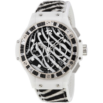 Đồng hồ Hublot Big Bang Chronograph Zebra Diamond Dial 18K White Gold 341HW7517VR1975 Unisex Chính hãng Sale giá Rẻ tại XaXi World