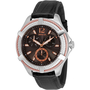Đồng hồ Invicta Bolt Quartz Mặt Đen Dây Da Đen 30890 Nữ Chính hãng Sale giá Rẻ tại XaXi World