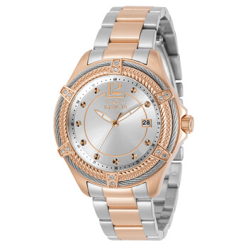 Đồng hồ Invicta Bolt Quartz Mặt Bạc Dây Demi 30883 Nữ Chính hãng Sale giá Rẻ tại XaXi World