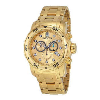 Đồng hồ Invicta Scuba Pro Diver Chronograph Mặt Vàng Gold-tone 0074 Nam Chính hãng Sale giá Rẻ tại XaXi World