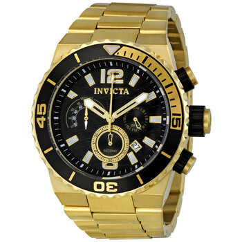 Đồng hồ Invicta Divers Quest Chronograph Gold-tone Mặt Đen 1343 Nam Chính hãng Sale giá Rẻ tại XaXi World