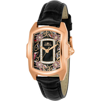 Đồng hồ Invicta Lupah Mặt Đen Dây Da Đen 23221 Nữ Chính hãng Sale giá Rẻ tại XaXi World