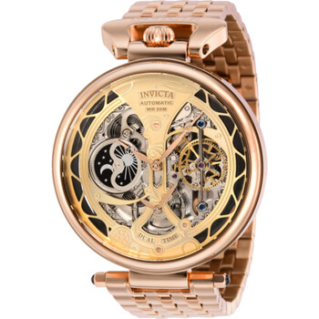 Đồng Hồ Invicta Objet D Art Automatic (máy Cơ) Mặt Vàng Gold 38326