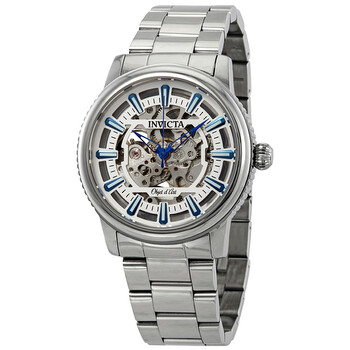 Đồng Hồ Invicta Objet D Art Automatic (máy Cơ) Mặt Bạc 27586 Nam
