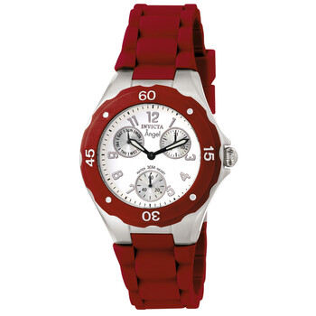 Đồng hồ Invicta Angel Mặt Bạc Red Silicone 0701 Nữ Chính hãng Sale giá Rẻ tại XaXi World