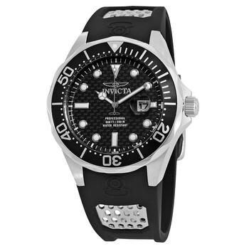 Đồng hồ Invicta Pro Diver Black Carbon Dial Black Polyurethane 12558 Nam Chính hãng Sale giá Rẻ tại XaXi World