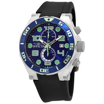 Đồng hồ Invicta Pro Diver Chronograph Mặt Xanh Black Polyurethane 17813 Nam Chính hãng Sale giá Rẻ tại XaXi World