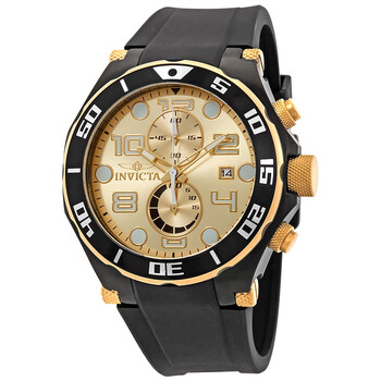 Đồng hồ Invicta Pro Diver Chronograph Mặt Sâm Banh Black Polyurethane 17815 Nam Chính hãng Sale giá Rẻ tại XaXi World