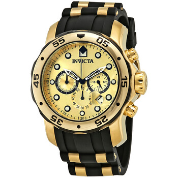 Đồng hồ Invicta Pro Diver Chronograph Mặt Sâm Banh Black Polyurethane 17885 Nam Chính hãng Sale giá Rẻ tại XaXi World
