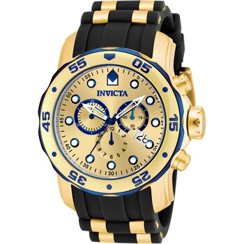Đồng hồ Invicta Pro Diver Chronograph Mặt Vàng Black Rubber 17887 Nam Chính hãng Sale giá Rẻ tại XaXi World