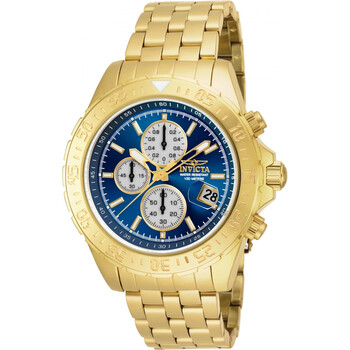 Đồng hồ Invicta Aviator Chronograph Mặt Xanh Gold-plated 18855 Nam Chính hãng Sale giá Rẻ tại XaXi World