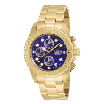 Đồng hồ Invicta Pro Diver Chronograph Mặt Xanh Gold-plated 19157 Nam Chính hãng Sale giá Rẻ tại XaXi World