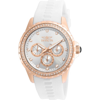 Đồng hồ Invicta Angel Multi-Function Mặt Bạc White Polyurethane 21901 Nữ Chính hãng Sale giá Rẻ tại XaXi World