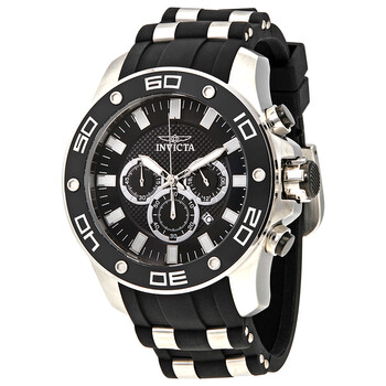 Đồng hồ Invicta Pro Diver Chronograph Mặt Đen Dây Demi 26084 Nam Chính hãng Sale giá Rẻ tại XaXi World