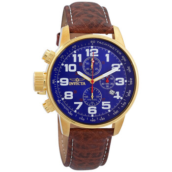 Đồng hồ Invicta Force Lefty Chronograph Mặt Xanh Dây Da Nâu 3329 Nam Chính hãng Sale giá Rẻ tại XaXi World