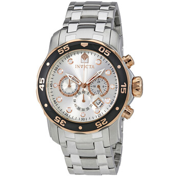 Đồng hồ Invicta Pro Diver Chronograph Mặt Bạc l 80037 Nam Chính hãng Sale giá Rẻ tại XaXi World