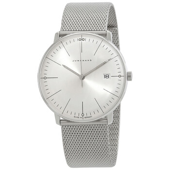 Đồng hồ Junghans Max Bill Quartz Mặt Bạc 41/4463.46 Nam Chính hãng Sale giá Rẻ tại XaXi World