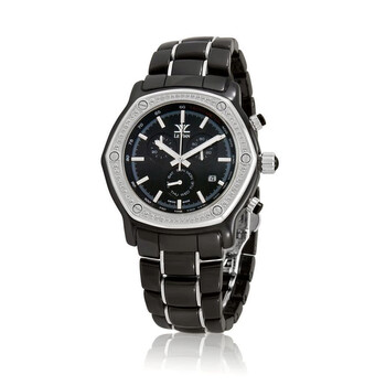 Đồng hồ Le Vian Chronograph Quartz Diamond Mặt Đen ZAG 260 Unisex Chính hãng Sale giá Rẻ tại XaXi World