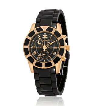 Đồng hồ Le Vian Ceramic Chronograph Quartz Diamond Mặt Đen ZAG 261 Unisex Chính hãng Sale giá Rẻ tại XaXi World