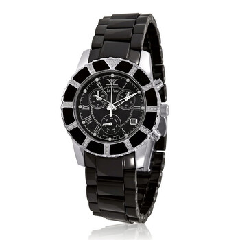 Đồng hồ Le Vian Ceramic Chronograph Quartz Mặt Đen ZAG 262A Unisex Chính hãng Sale giá Rẻ tại XaXi World