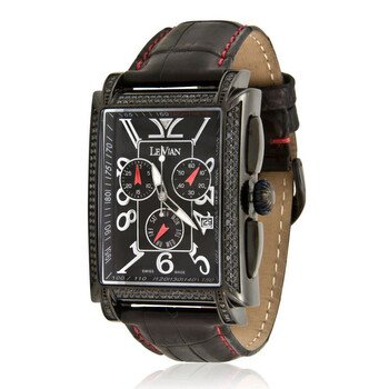 Đồng hồ Le Vian Midnight Chronograph Quartz Diamond Mặt Đen ZAG 61 Unisex Chính hãng Sale giá Rẻ tại XaXi World