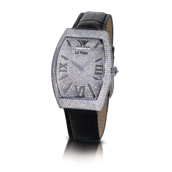 Đồng hồ Le Vian Royalton Quartz Diamond Mặt Bạc ZAG 156 Nam Chính hãng Sale giá Rẻ tại XaXi World