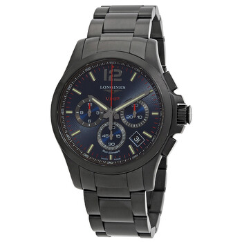 Đồng hồ Longines Conquest Chronograph Quartz Mặt Xanh L3.717.2.96.6 Nam Chính hãng Sale giá Rẻ tại XaXi World