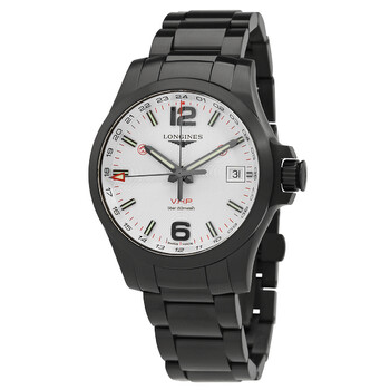 Đồng hồ Longines Conquest V.H.P. GMT Quartz Digital Mặt Bạc L3.718.2.76.6 Nam Chính hãng Sale giá Rẻ tại XaXi World