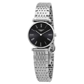 Đồng hồ Longines La Grande Mặt Đen Stainless Steel L42094516 Unisex Chính hãng Sale giá Rẻ tại XaXi World