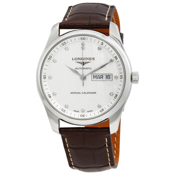 Đồng hồ Longines Master Automatic Chronometer Diamond Mặt Bạc L2.910.4.77.3 Nam Chính hãng Sale giá Rẻ tại XaXi World