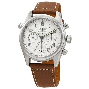 Đồng hồ Longines Spirit Chronograph Automatic Mặt Bạc L3.820.4.73.2 Nam Chính hãng Sale giá Rẻ tại XaXi World