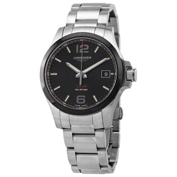 Đồng hồ Longines V.H.P Conquest Quartz Mặt Đen L37194566 Nam Chính hãng Sale giá Rẻ tại XaXi World