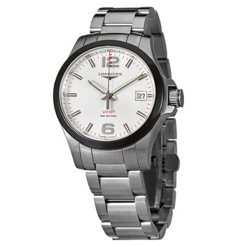 Đồng hồ Longines V.H.P Conquest Quartz Mặt Bạc L37194766 Nam Chính hãng Sale giá Rẻ tại XaXi World