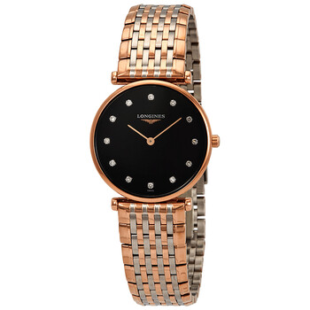 Đồng hồ Longines La Grande Classique Mặt Kim Cương Đen L45121577 Nữ Chính hãng Sale giá Rẻ tại XaXi World
