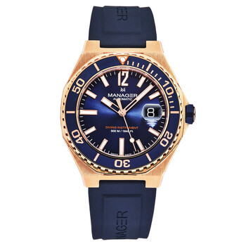Đồng hồ Manager Oceana Mặt Xanh MAN-RD-05-RC Nam Chính hãng Sale giá Rẻ tại XaXi World