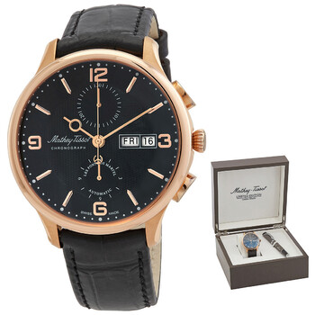 Đồng hồ Mathey-Tissot Edmond Chrono Automatic Chronograph Mặt Đen H1886CHATPN Nam Chính hãng Sale giá Rẻ tại XaXi World