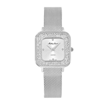 Đồng hồ Mathey-Tissot Gemina Quartz Diamond Mặt Bạc D984SAI Nữ Chính hãng Sale giá Rẻ tại XaXi World